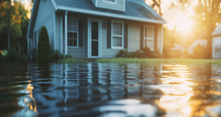 Flood insurance documents, comparing NFIP and private flood insurance options.